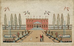 Woolwork Picture, c. 1843 by Mary J. Greenfield Smith